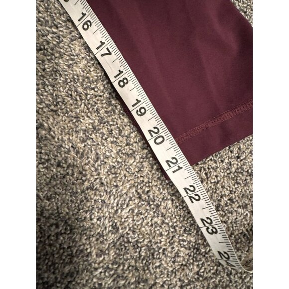 Lululemon Wunder Under Crop (Hi-Rise) (Full-On Luxtreme 21") Burgundy Size 8 EUC - Picture 4 of 5